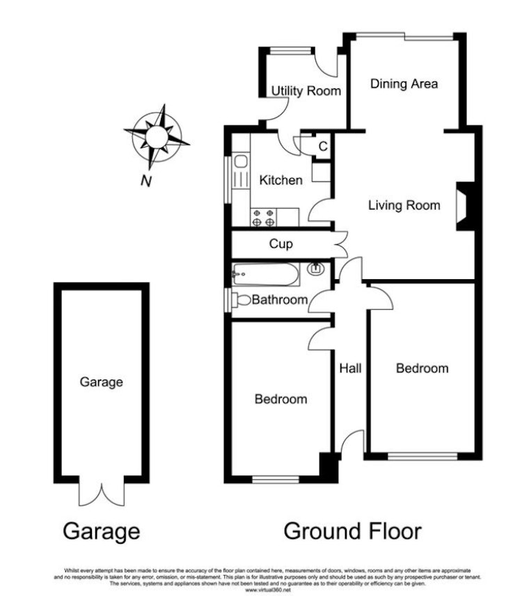 2 bedroom ground floor flat